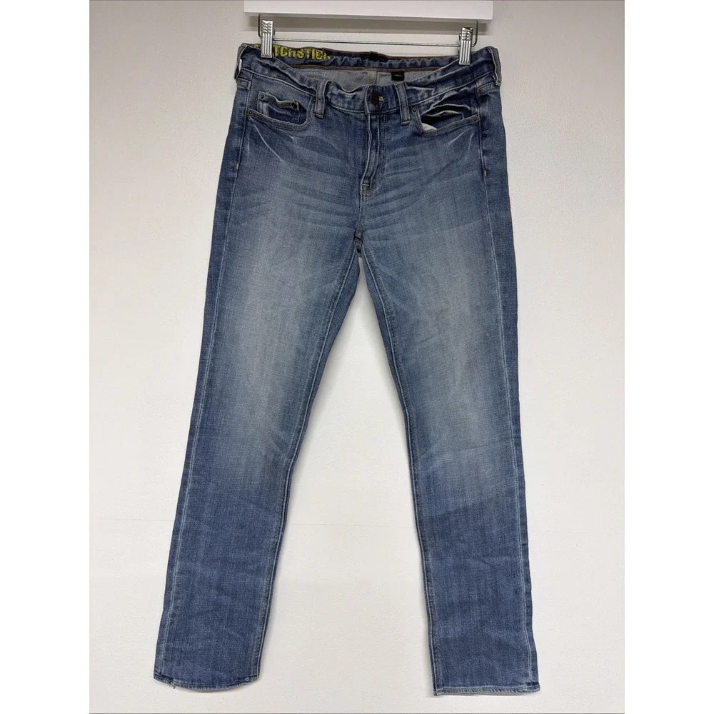 J. Crew Matchstick Skinny Jeans Womens 28 Low Rise Medium Wash Blue 32 Inseam